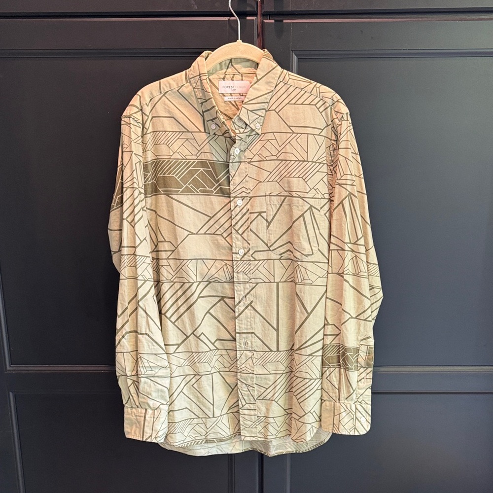 Sig Zane Forest Cloud Long Sleeve Button-Up Shirt
